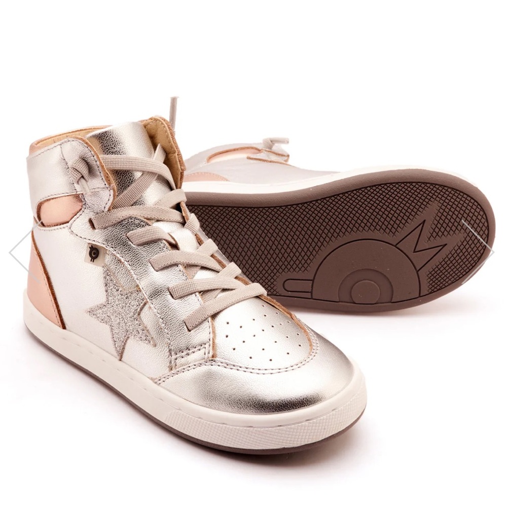 Old Soles Kids' Starling metallic high-top sneakers
